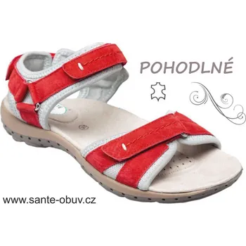 Dámská obuv SANTÉ MDA/157-32 RED zdravotní sandál, --- - 42