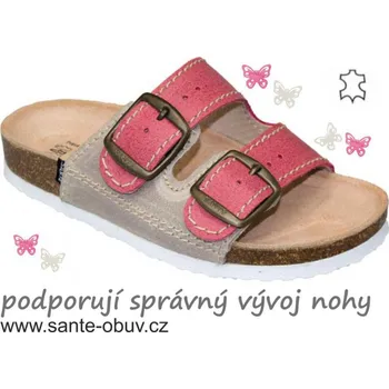 Dámská zdravotní obuv SANTÉ D/203/C30/S12/BP zdravotní pantofel vel.31-35, červená - 31