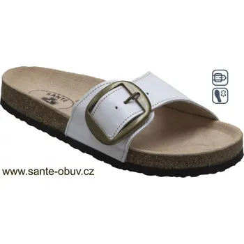 Dámská zdravotní obuv SANTÉ N/61/10/HP BÍLÁ zdravotní pantofel, bílá - 42