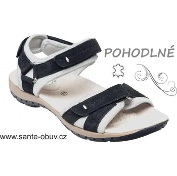 Dámská zdravotní obuv SANTÉ MDA/157-32 BLACK zdravotní sandál, černá - 36
