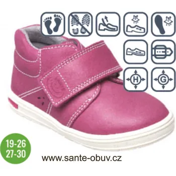 Dámská zdravotní obuv SANTÉ N/611/102/79 RŮŽOVÁ zdravotní obuv vel.27-30, --- - 27