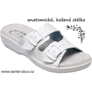 Dámská zdravotní obuv SANTÉ SI/03D2 BÍLÁ zdravotní pantofel , bílá - 37