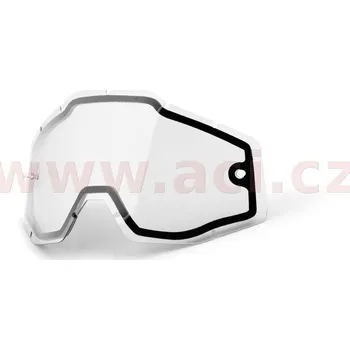 Motocyklové brýle 100percent náhradní plexi pro brýle 100% Dual Racecraft/Accuri/Strata Anti-fog