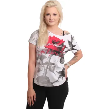 Dámské tričko Dámské triko Yakuza Eternity Curved Crew 25113 white velikost: 3XL