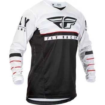 Moto oblečení FLY RACING Kinetic K120 2020 dres na motokros barva černá bílá červená, velikost M