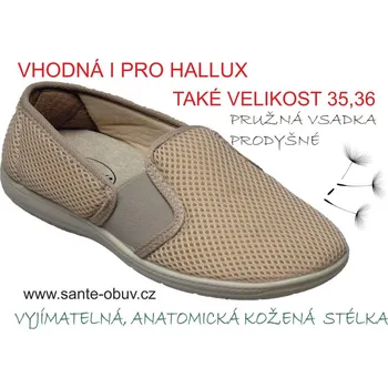 Dámská zdravotní obuv SANTE PO/6147 BEIGE obuv vel.37-42, béžová - 36