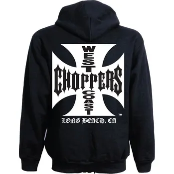 Pánská mikina WEST COAST CHOPPERS MIKNA WESTCOAST CHOPPERS WCC OG Classic zip hoodie black Barva: Černá, Velikost: L