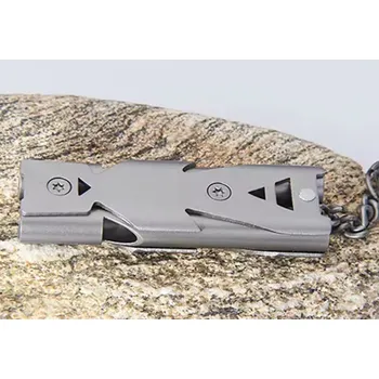 OEM Dvoutónová hliníková nouzová píšťalka SOS pro přežití a bezpečnost