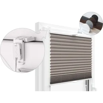 Roleta ZEBRA-SHOP PLISSÉ LUX / SIMPLE / KÁVA / PP155 Šířka plissé v cm: 23, KAT: B 111-150 cm