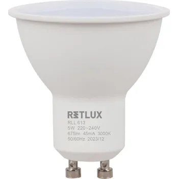 Žárovka RLL 613 GU10 bulb 5W WW D RETLUX