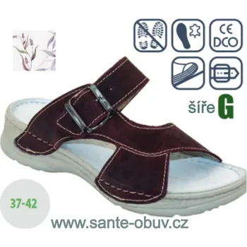 Dámská zdravotní obuv SANTÉ D/18/78/SP PLUM zdravotní pantofel , --- - 42