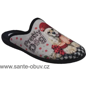 Dámská zdravotní obuv SANTÉ AB/23605 ROJO domácí obuv, papuče vel. 35-42, --- - 43
