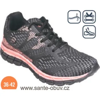 Dámská zdravotní obuv SANTÉ LY/510 PRETO-CORAL vycházková obuv vel.36-42, --- - 36
