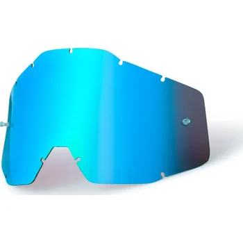 Motocyklové brýle 100percent náhradní plexi pro brýle 100% Racecraft/Accuri/Strata modré chrom, Anti-fog
