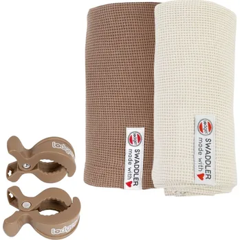 Plena LODGER Látkové pleny Ciumbelle Beige/Cloud Dancer + Klipy Beige