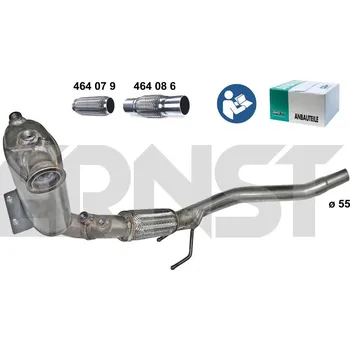 Filtr pevných částic Filtr sazových částic, výfukový systém ERNST 920575