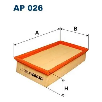 Vzduchový filtr Vzduchový filtr FILTRON AP 026