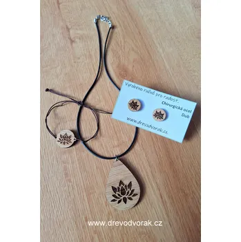 Souprava šperků Lotosový květ- sada šperků Varianta: Jatoba