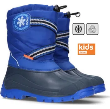 Pánská zimní obuv DEMAR dětské sněhule SNOW LAKE A 1314 modrá vel. 25-36, --- - 25-26