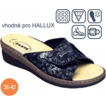 Dámská zdravotní obuv SANTÉ PO/310 NERO pantofel vel. 36-42, černá - 37