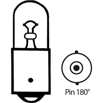 Osvětlení pro motocykl HSM Žárovka 6V4W, Ba9s, Pin 180° O=9x23mm