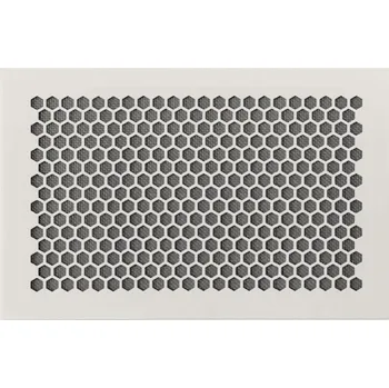 Větrací mřížka Ventilační mřížka hliníková HEXA 340x190 mm, bílá