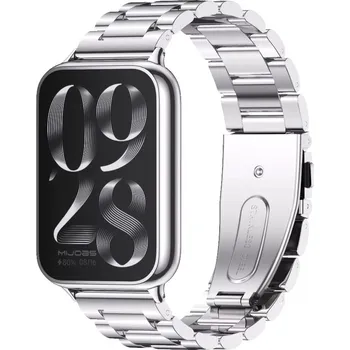 Sportovní měřič Xiaomi Kovový řemínek pro Smart Band 8 PRO, 9 PRO a Redmi Watch 4 Barva: Stříbrná MBSCZ-MB148