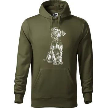 Dámská mikina Mikina - Velšterier Barva: Military (69), Velikost: XXL, Střih: Pánské