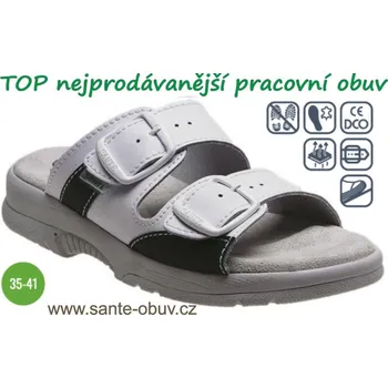 Dámská zdravotní obuv SANTÉ N/517/33/10 BÍLÁ zdravotní pantofel PRACOVNÍ, bílá - 42