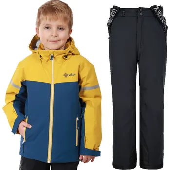 Dívčí bunda Dětský lyžařský komplet Ateni GLD 110 + Mimas BLK 122