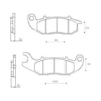 Brzdová destička Brenta brzdové destičky sintrované FT4162