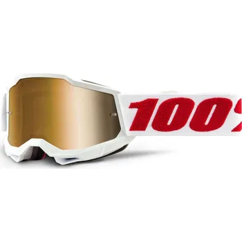 Motocyklové brýle 100percent 100% MX brýle ACCURI 2 dětské brýle Denver, True zlaté plexi