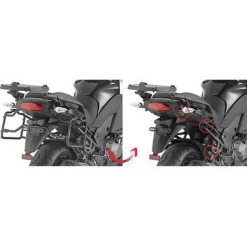 Nosič na motocykl a skútr Kappa KLXR4113 rychle odepínatelné držáky bočních kufrů kufry K33 MONOKEY KAWASAKI Versys