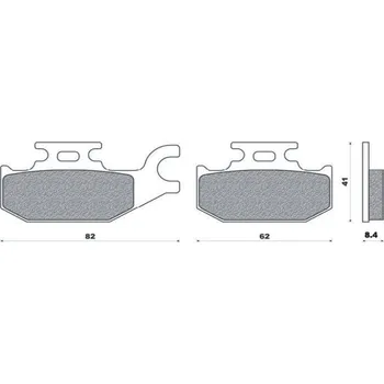 Brzdový komplet Brenta brzdové destičky sintrované FT4109