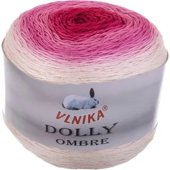 Galanterie Příze Dolly Ombre, 307, růžovočervená