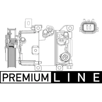 Kompresor klimatizace Kompresor, klimatizace MAHLE ACP 630 000P