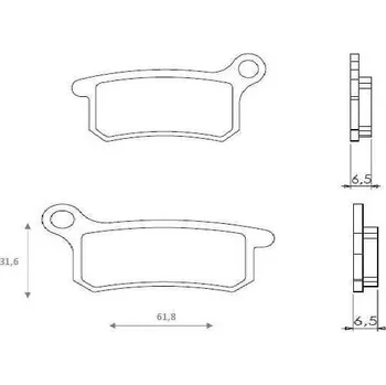 Brzdová destička Brenta brzdové destičky sintrované FT4160