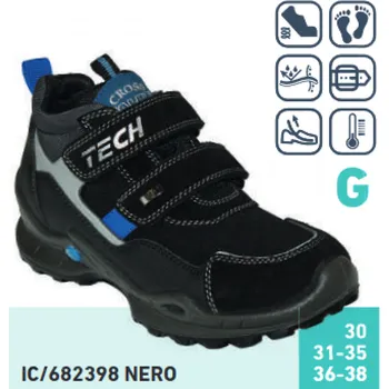 Dámská zdravotní obuv SANTÉ IC/682398 NERO vych. obuv vel.30-38, --- - 32