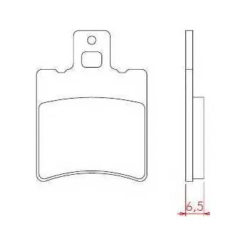 Brzdový komplet Brenta organické brzdové destičky FT3011