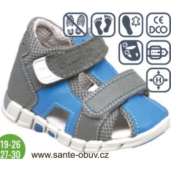 Dámská zdravotní obuv SANTÉ N/810/401/16/85 MODRÁ zdravotní obuv vel.19-26, modrá - 24