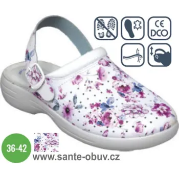 Dámská zdravotní obuv SANTÉ PO/251 FUXIA pantofel/sandál PRACOVNÍ vel.35-42, --- - 38