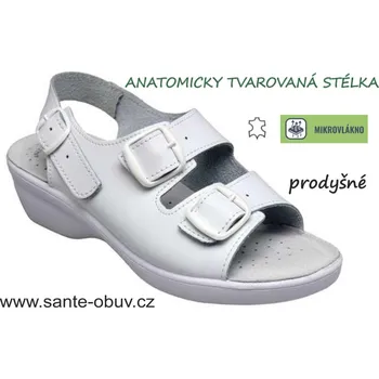 Dámská obuv SANTÉ PO/3116 zdravotní sandál bílá, bílá - 35