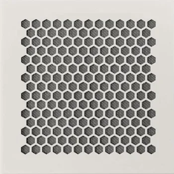 Větrací mřížka Ventilační mřížka hliníková HEXA 260x260 mm, bílá