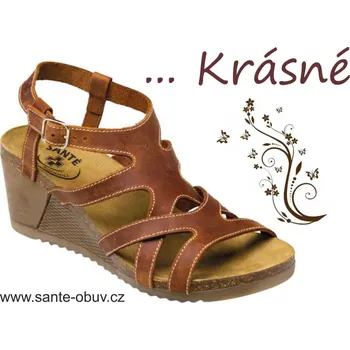 Dámská zdravotní obuv SANTÉ IB/8287 sandál hnědý, A hnědá - 36