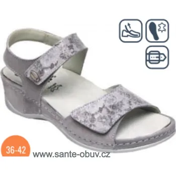Dámská zdravotní obuv SANTÉ SG/207 GRIGIO vych.obuv vel.36-42, --- - 40