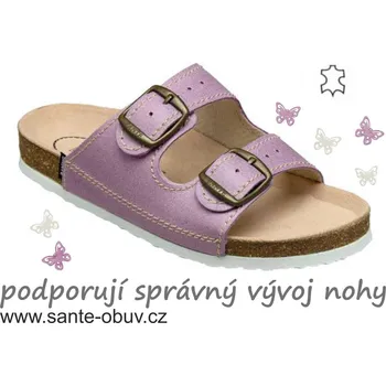 Dámská zdravotní obuv SANTÉ D/203/76/BP zdravotní pantofel fialová vel.31-35, fialová - 34