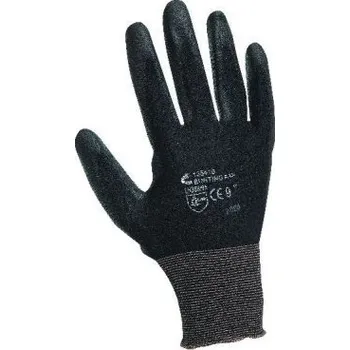 Rukavice BUNTING s vrstvou polyuretanu černé, vel. M-8