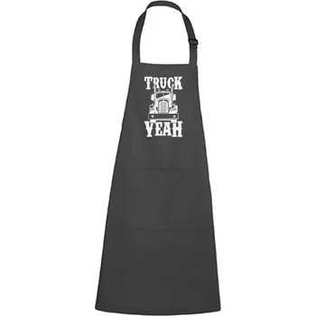 Kuchyňská zástěra DOBRÝ TRIKO Zástěra s potiskem Truck yeah Barva: Antracitová
