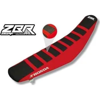 Moto sedlo BLACKBIRD potah sedadla HONDA CRF 250 04-09, 250X 04-17, 450X 04-17 ZEBRA, barva červená/č