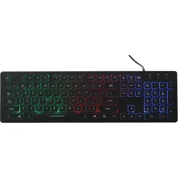 Klávesnice ART drátová klávesnice USB A QWERTY se světlem tenká AK-20 černá